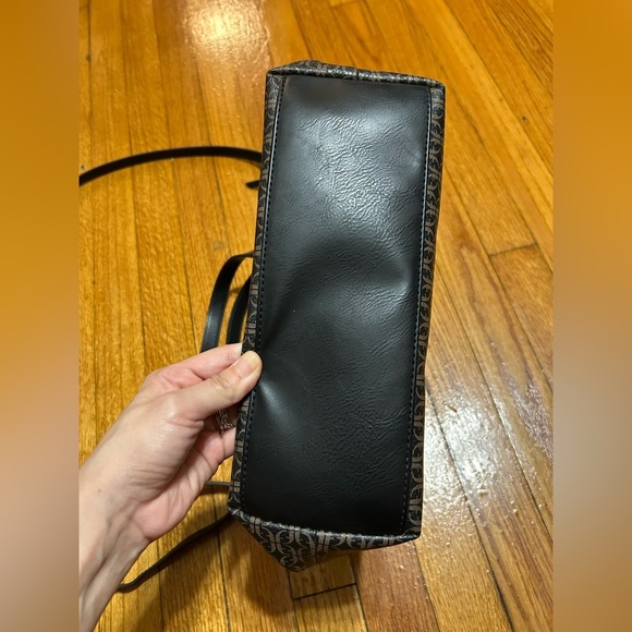 FOSSIL FELICITY SATCHEL CROSSBODY HANDBAG, BLK/BROWN - Picture 3 of 11